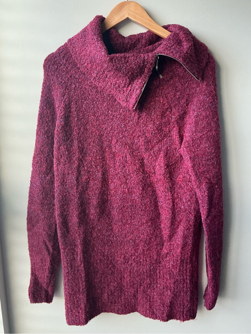 Women’s berry red sweater